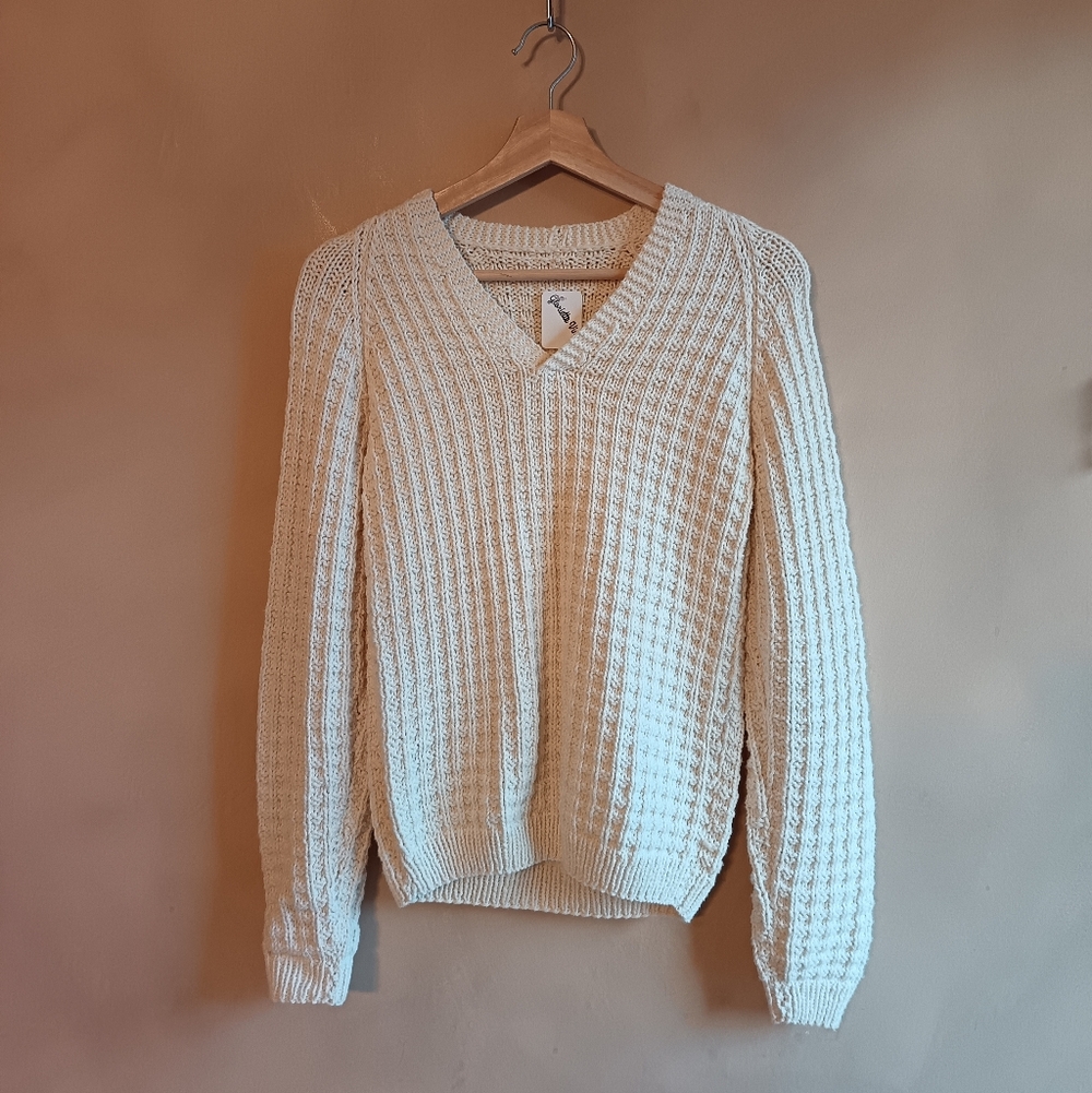 Handmade White Sweater